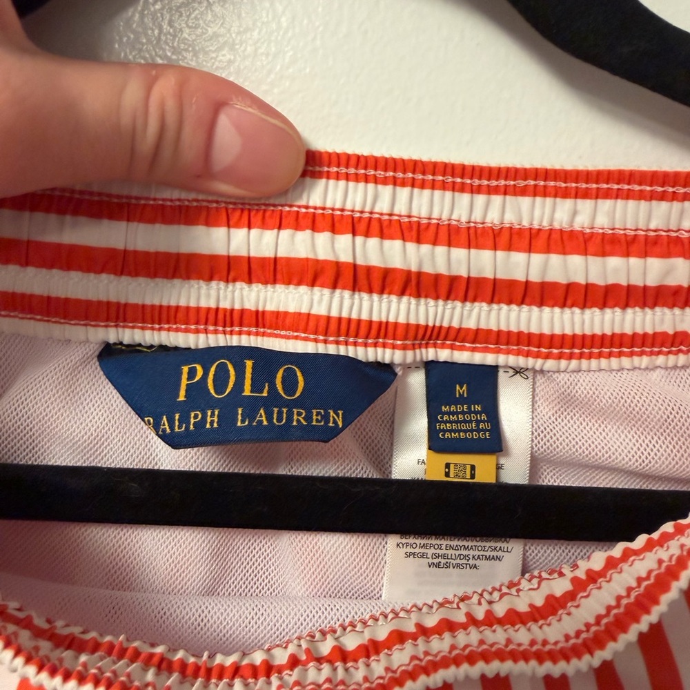 Ralph Lauren Vibrant Striped Swim Trunks - Picture 2 of 4